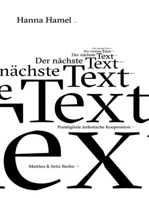 cover image of Der nächste Text
